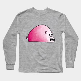 cute pink pig Long Sleeve T-Shirt